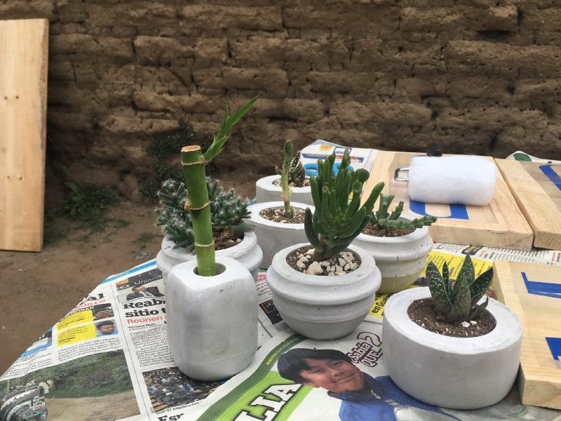 Elemenos decorativos para la nueva imagen del local de Doña Idalia