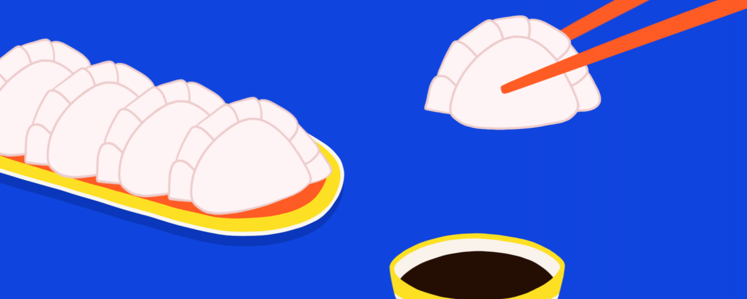Ilustración de receta de dumplings